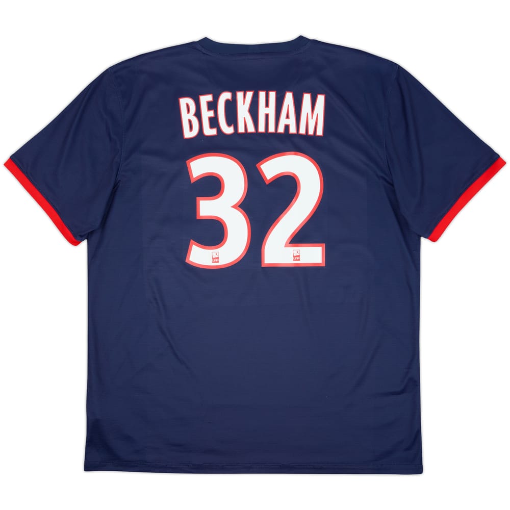 2013-14 Paris Saint-Germain Home Shirt Beckham #32 - 8/10 - (XL)