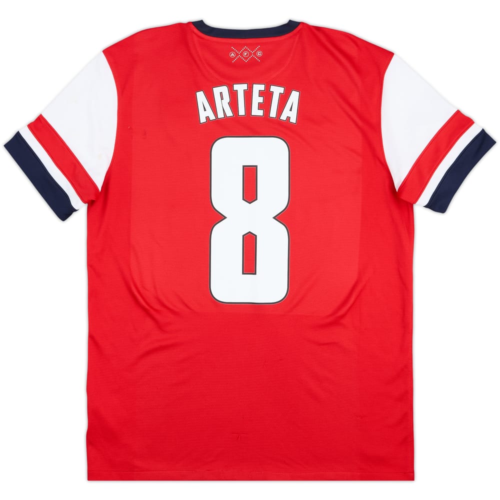2012-14 Arsenal Home Shirt Arteta #8 - 6/10 - (L)
