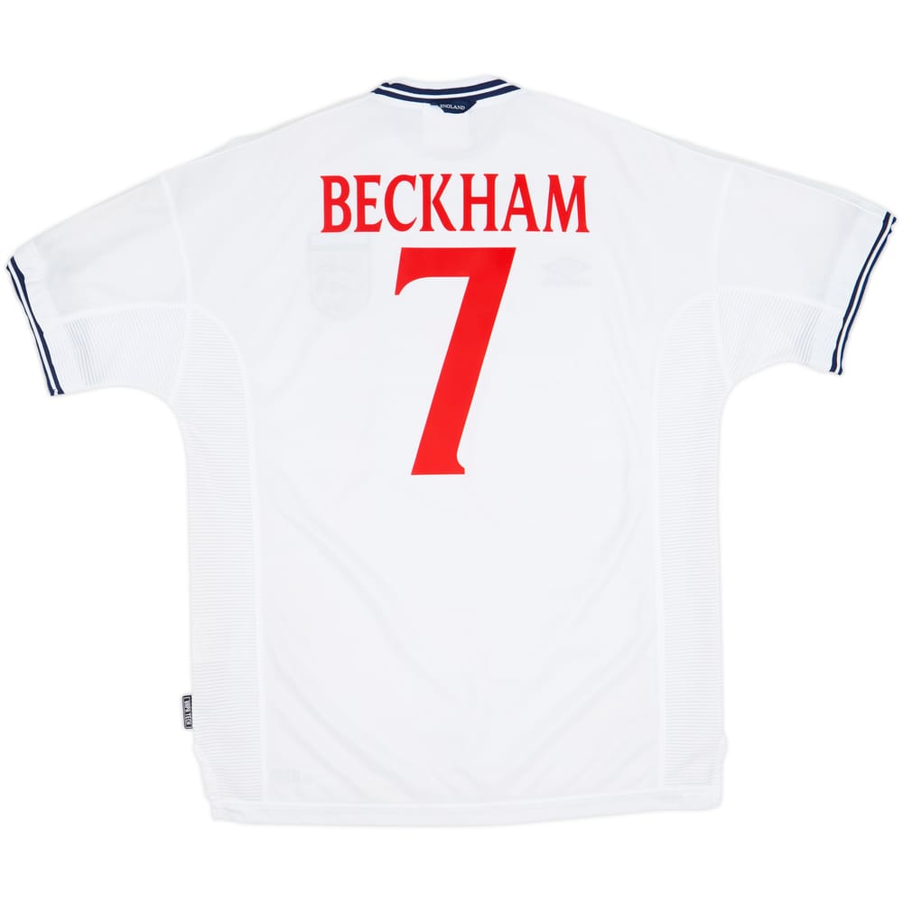 1999-01 England Home Shirt Beckham #7 (XL)