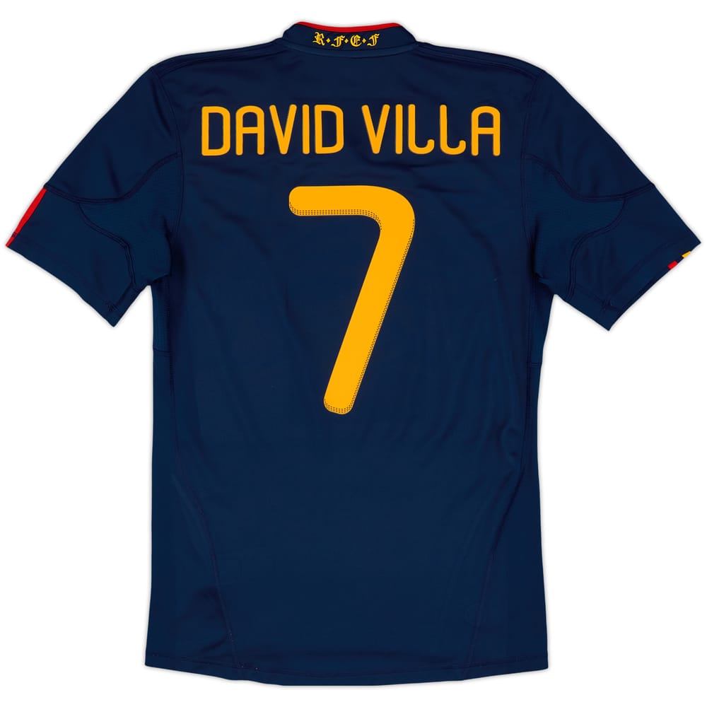 2010-11 Spain Away Shirt David Villa #7 - 8/10 - (S)