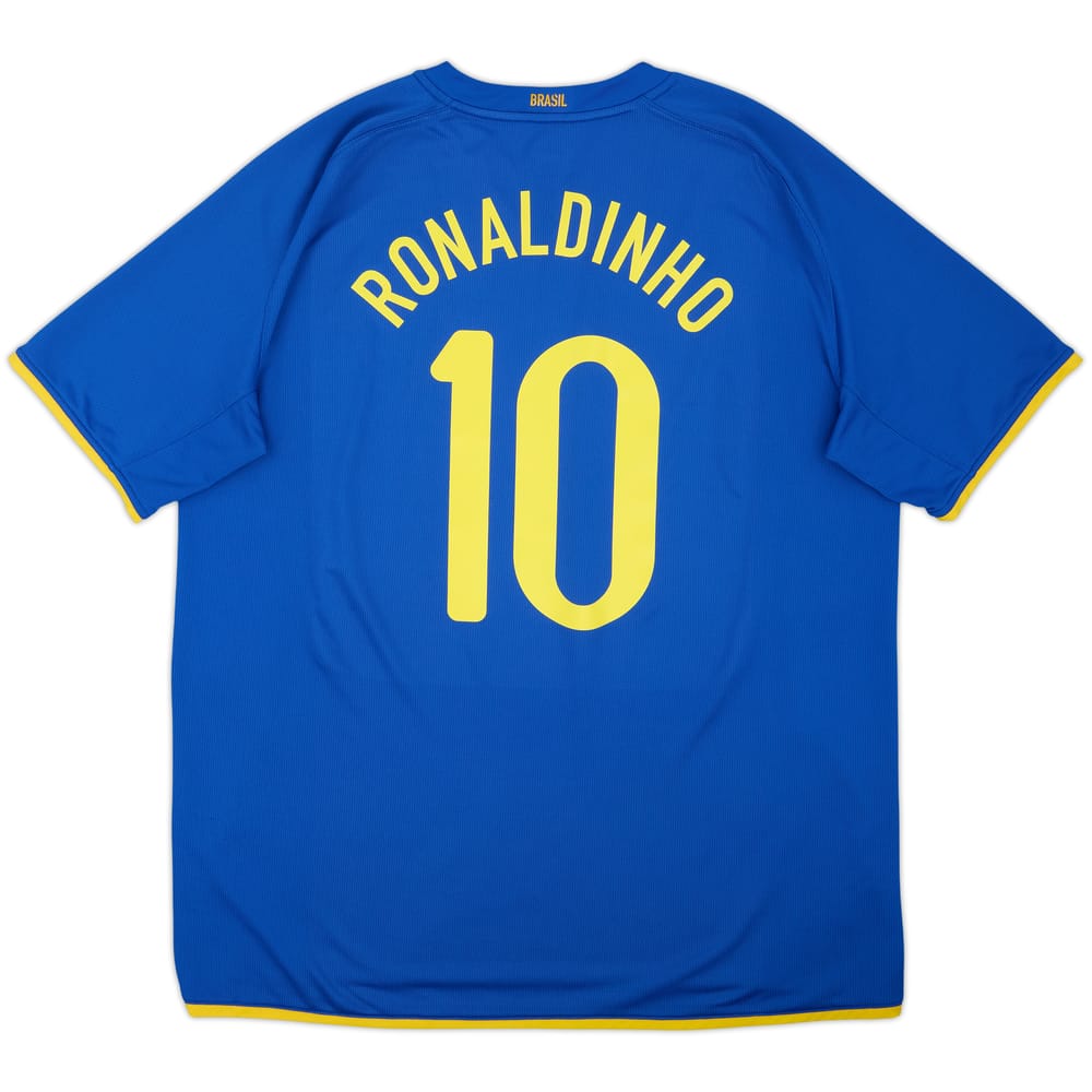2008-10 Brazil Away Shirt Ronaldinho #10 - 5/10 - (XXL)
