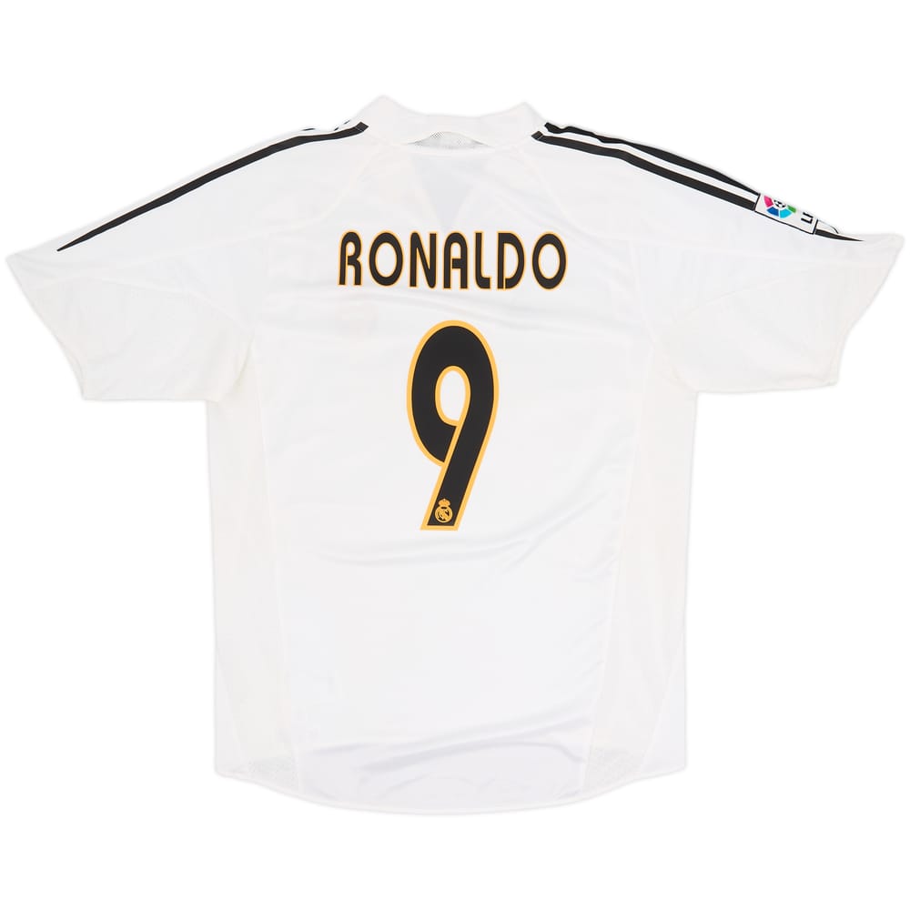 2004-05 Real Madrid Home Shirt Ronaldo #9 - 8/10 - (M)
