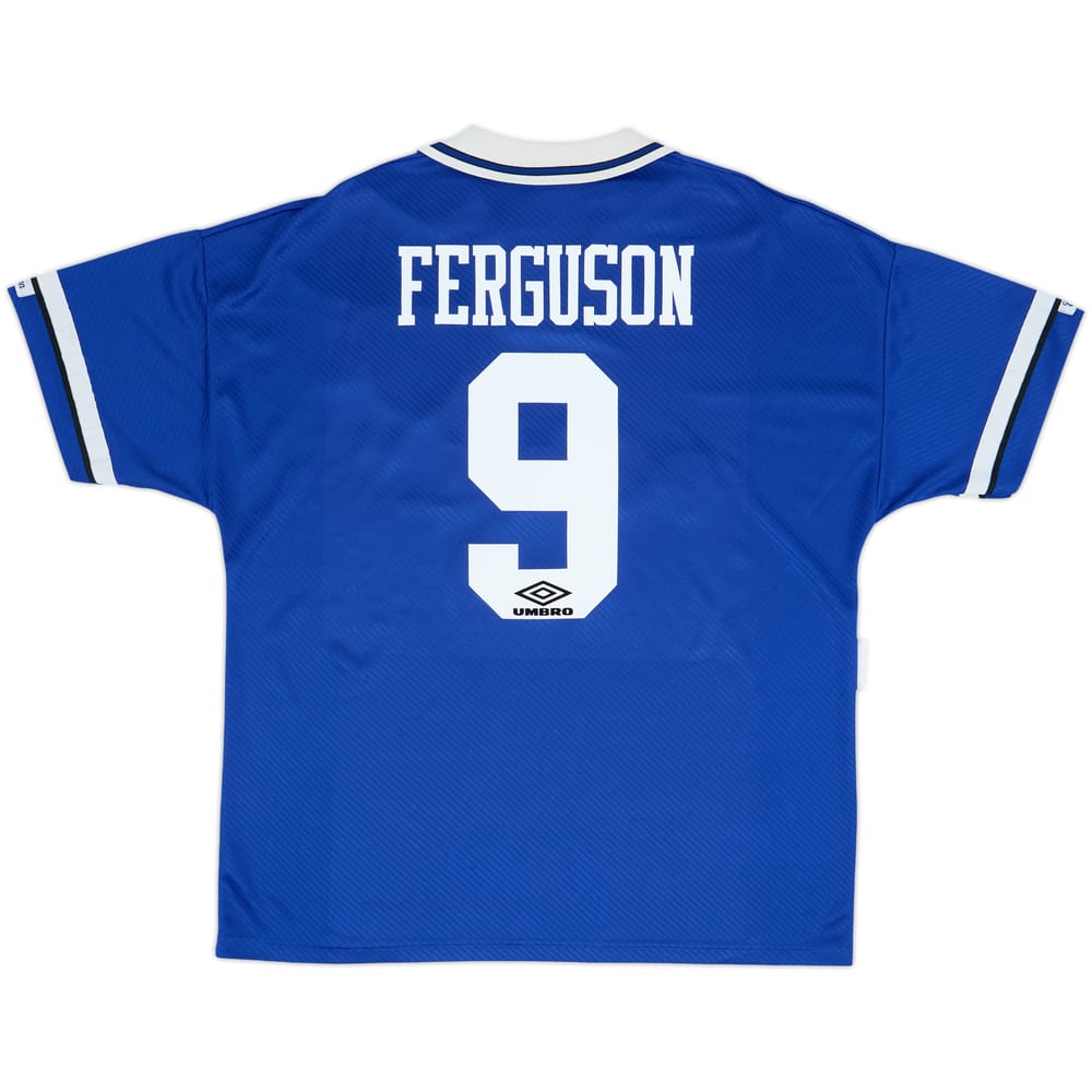 1993-95 Everton Home Shirt Ferguson #9 - 8/10 - (XL)