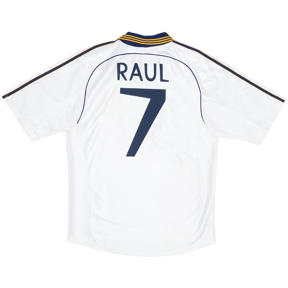 1998-00 Real Madrid Home Shirt Raul #7 - 9/10 - (M)