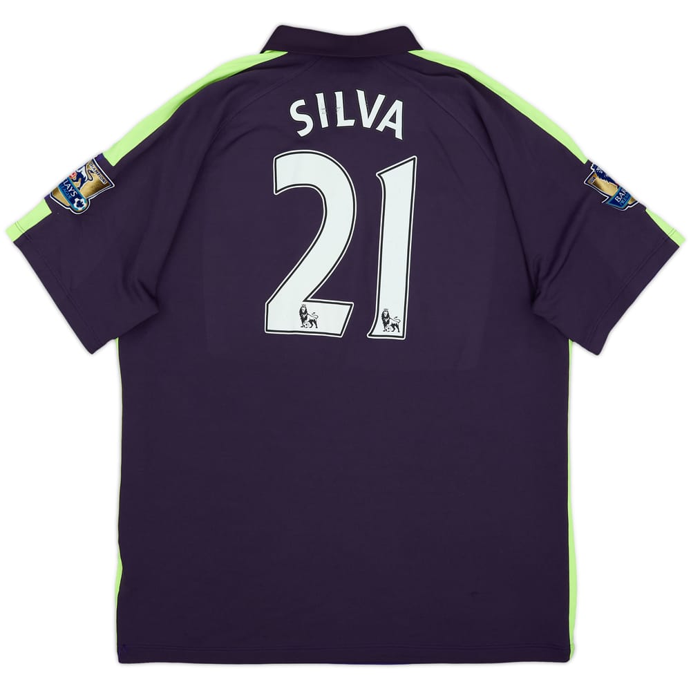 2014-15 Manchester City Third Shirt Silva #21 - 7/10 - (XL)