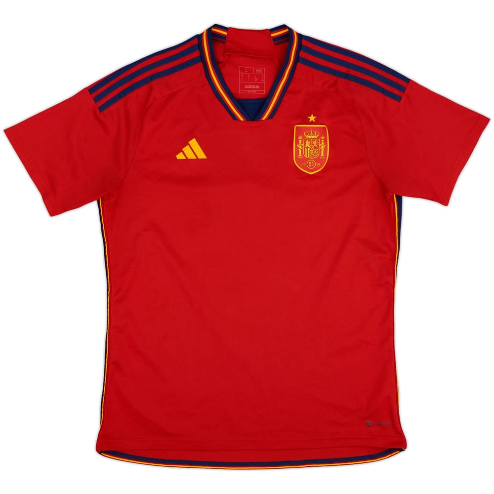 2022-23 Spain Home Shirt - 10/10 - (L)
