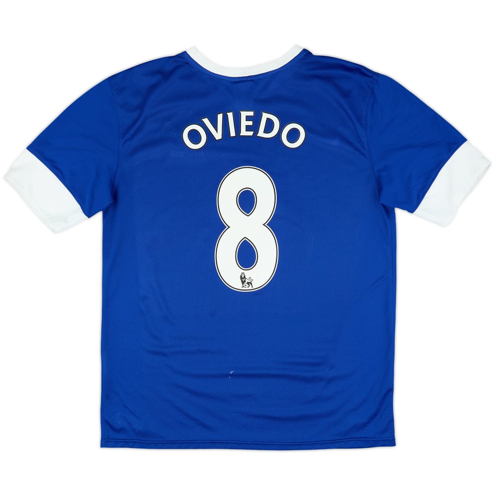 2012-13 Everton Home Shirt Oviedo #8 - 7/10 - (XL)