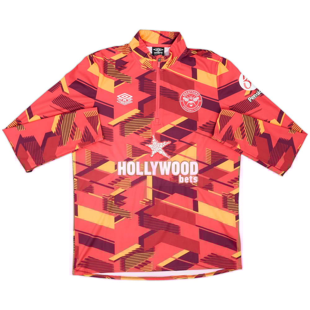 2023-24 Brentford Umbro Top de entrenamiento con cierre de un cuarto - 8/10 - (L)