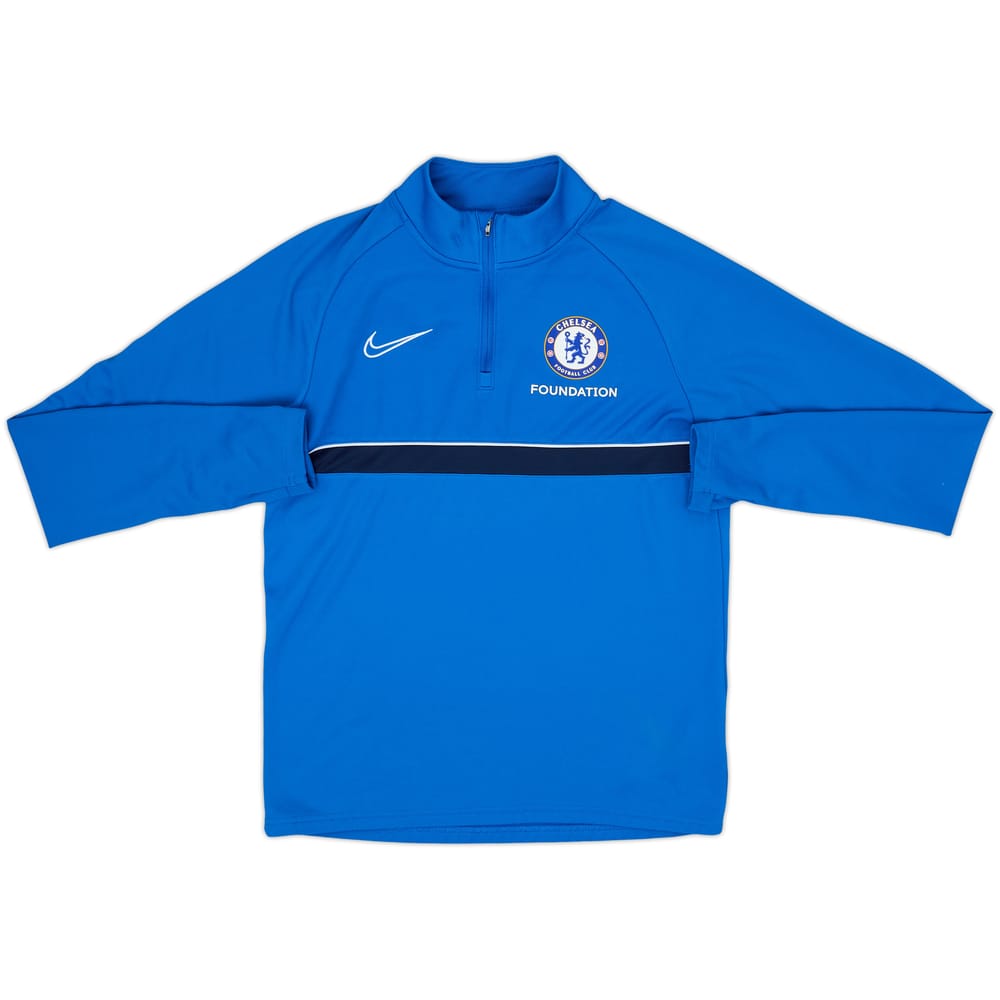 2021-22 Chelsea Foundation Nike 1/4 Zip Drill Top - 8/10 - (S)