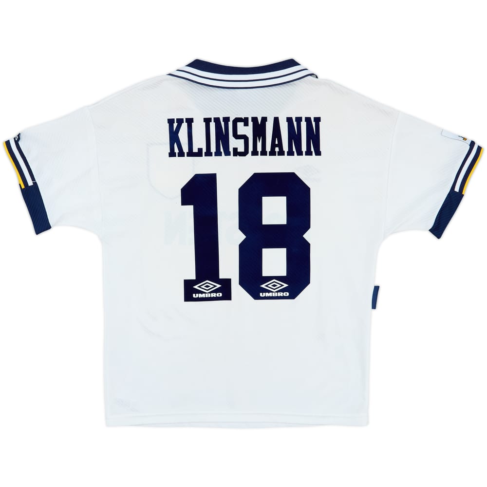 1993-95 Tottenham Home Shirt Klinsmann #18 - 8/10 - (M)