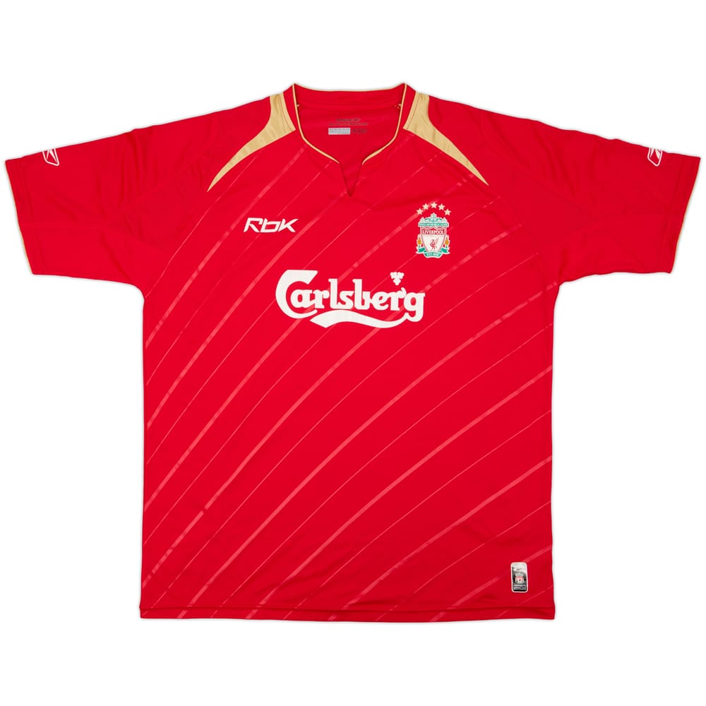 2005-06 Liverpool CL Home Shirt - 7/10 - (L)