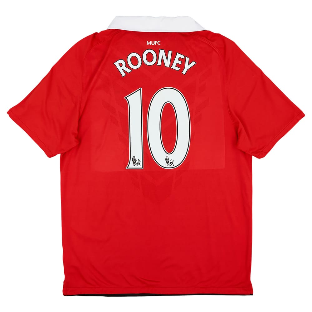 2010-11 Manchester United Home Shirt Rooney #10 - 8/10 - (L)