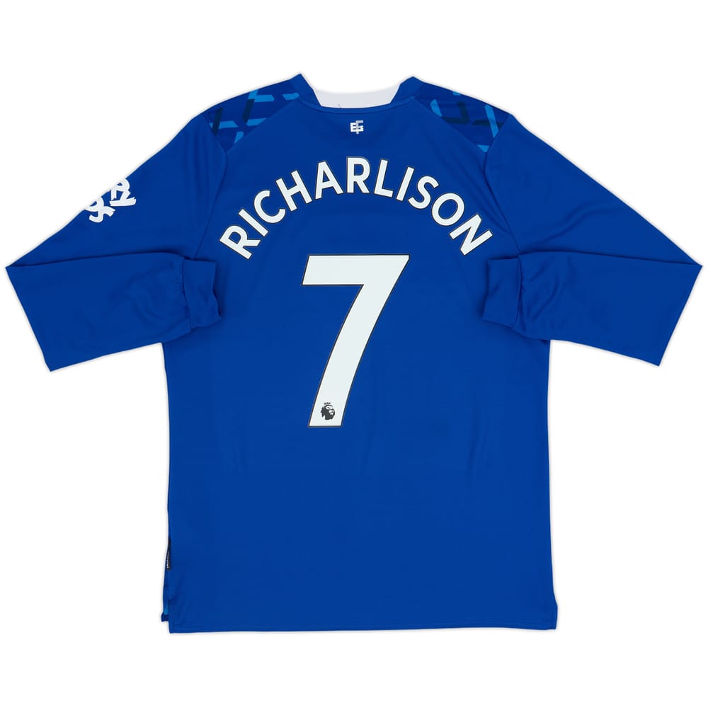 2019-20 Everton Home L/S Shirt Richarlison #7 - 9/10 - (L)