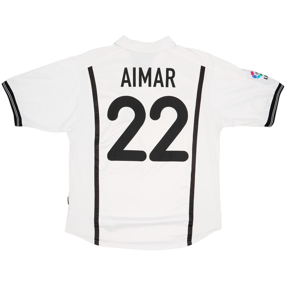 2000-01 Valencia Home Shirt Aimar #22 - 8/10 - (L)