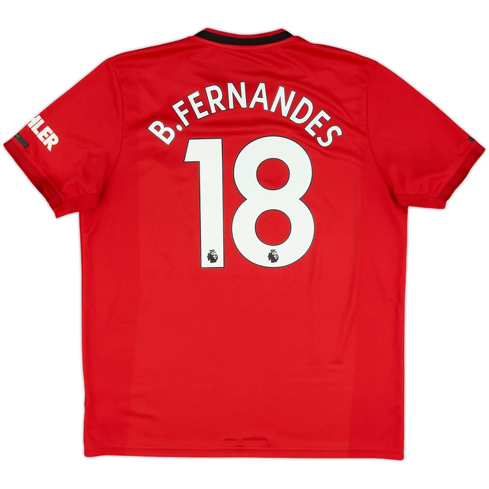 2019-20 Manchester United Home Shirt B.Fernandes #18 - 6/10 - (XL)
