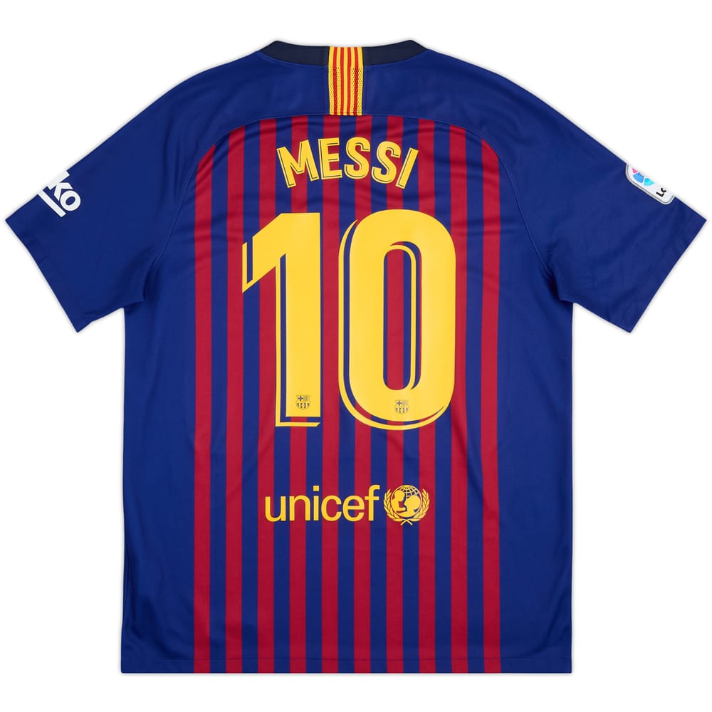 2018-19 Barcelona Home Shirt Messi #10 - 9/10 - (L)