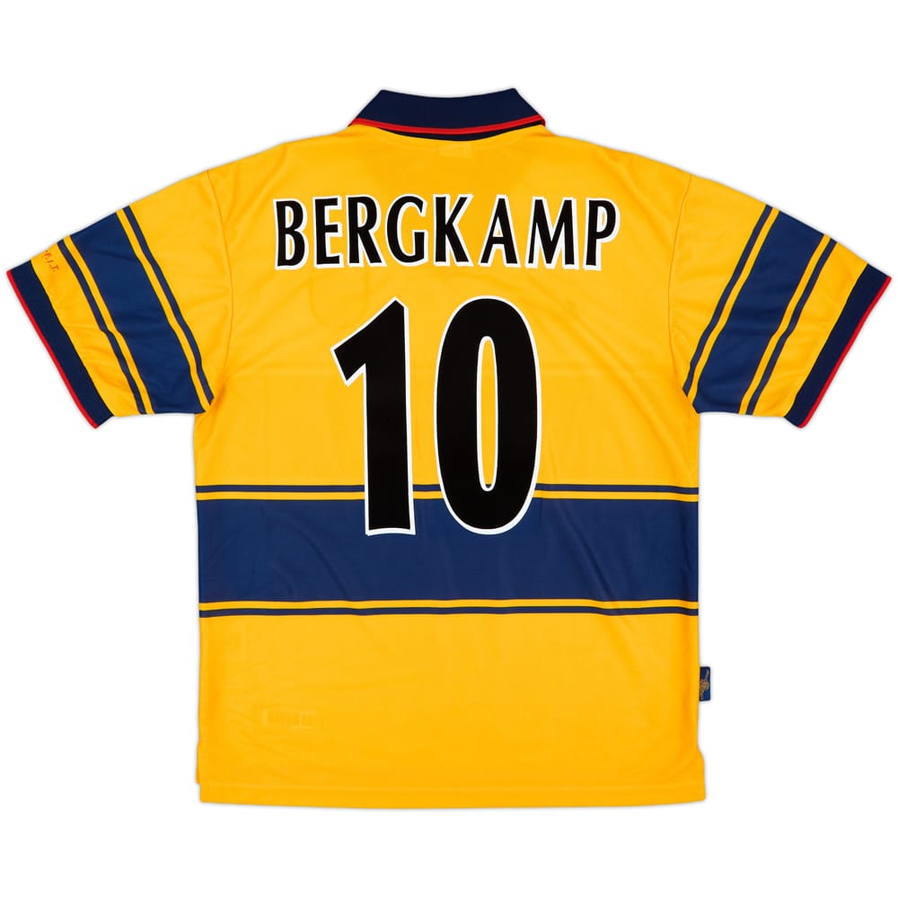 1997-99 Arsenal Away Shirt Bergkamp #10 - 9/10 - (M)