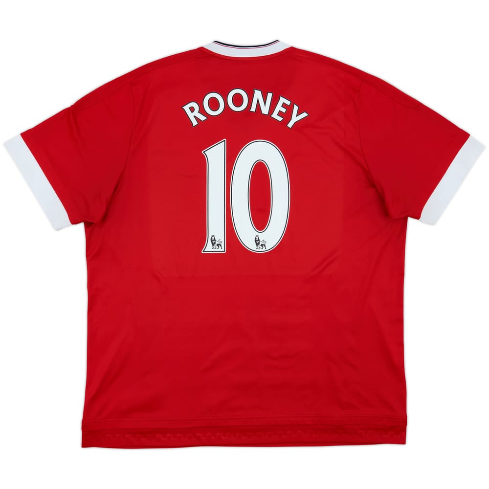 2015-16 Manchester United Home Shirt Rooney #10 - 8/10 - (3XL)