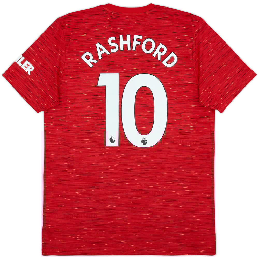 2020-21 Manchester United Home Shirt Rashford #10 - 8/10 - (L)