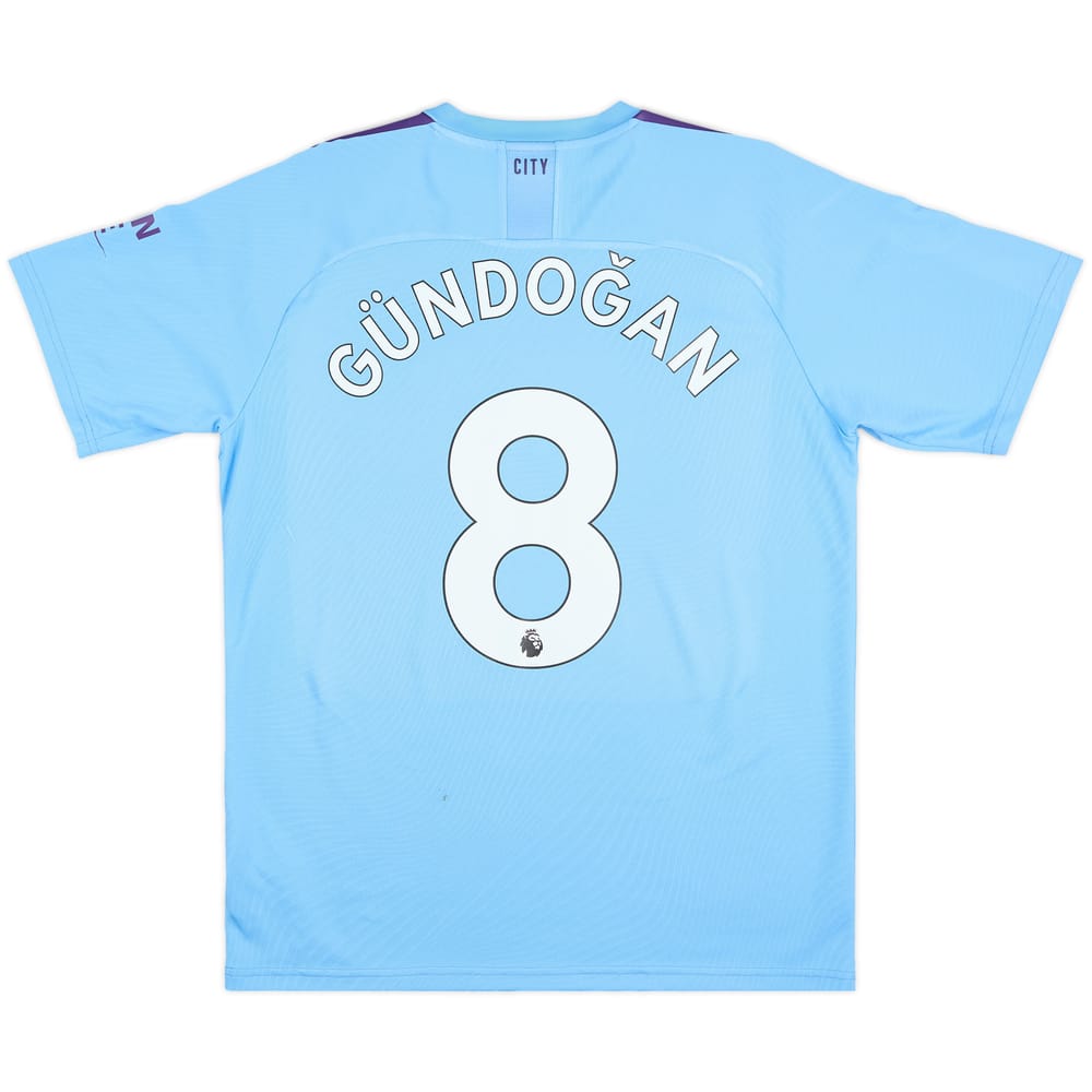 2019-20 Manchester City Home Shirt Gundogan #8 - 6/10 - (L)