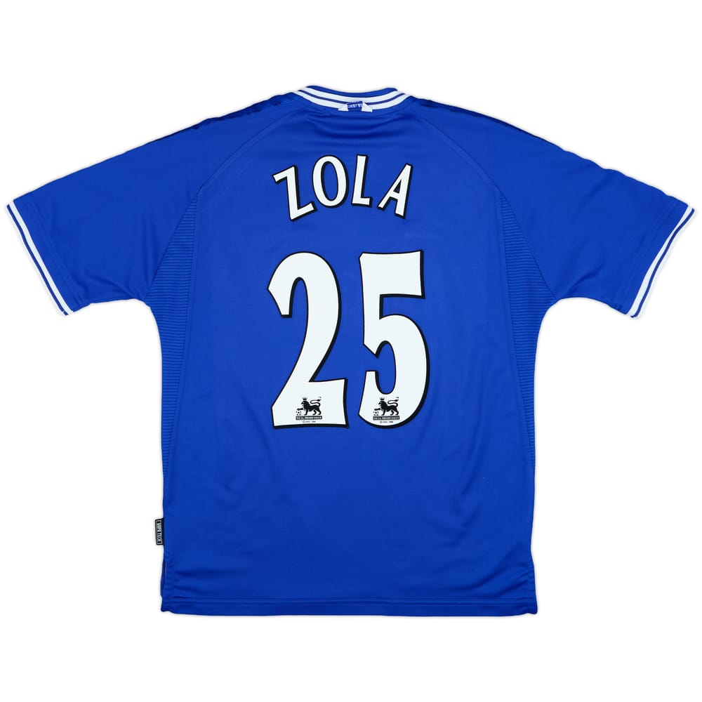 1999-01 Chelsea Home Shirt Zola #25 - 8/10 - (L)