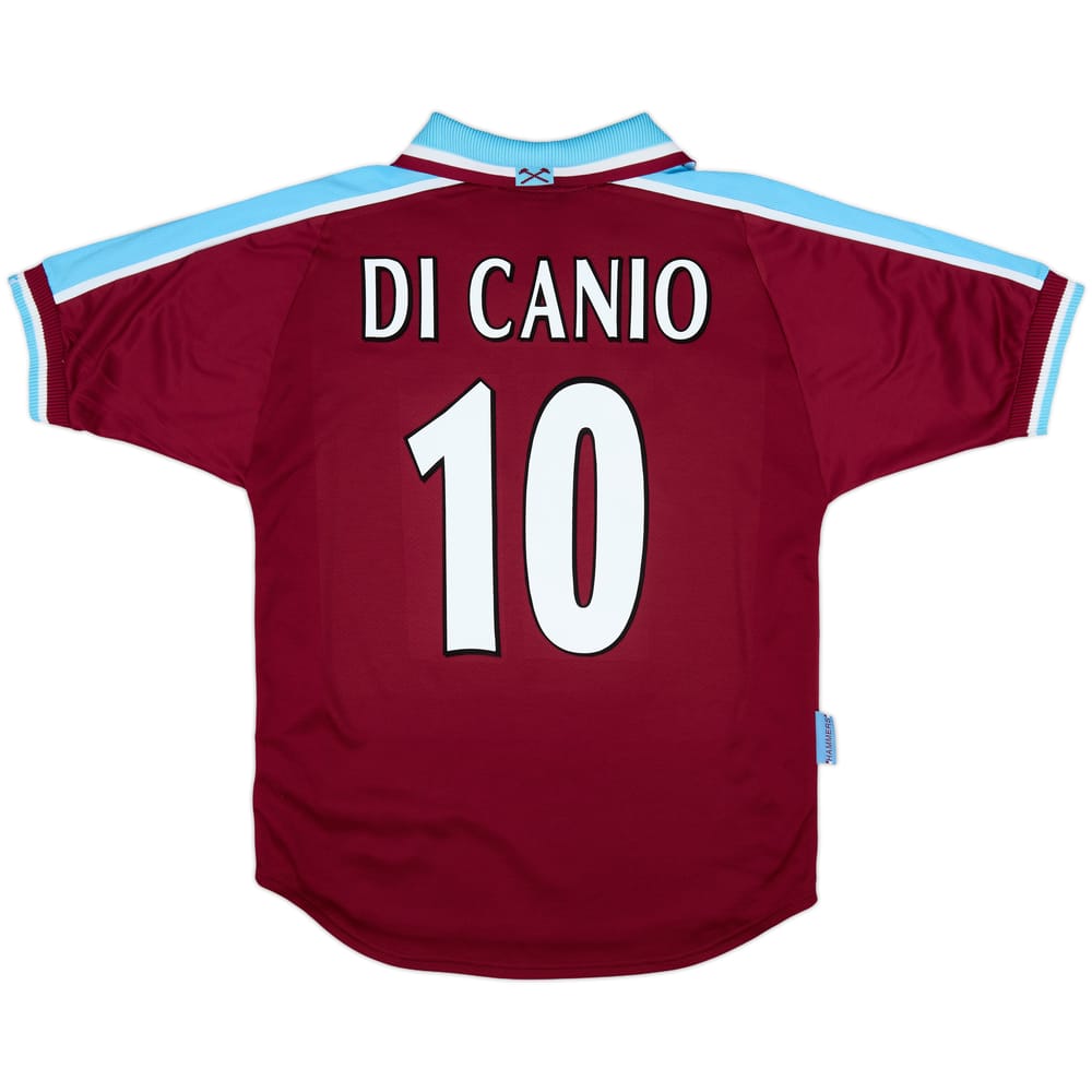 1999-01 West Ham Home Shirt Di Canio #10 - 9/10 - (L)