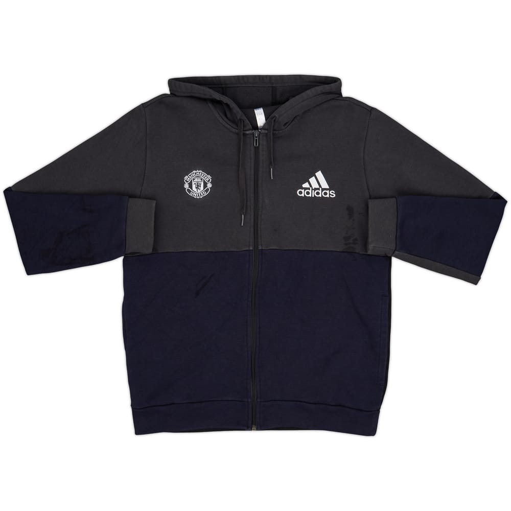 2019-20 Manchester United adidas Hooded Track Jacket - 8/10 - (M)