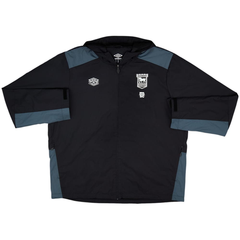 2022-23 Ipswich Umbro Hooded Track Jacket - 8/10 - (XXL)