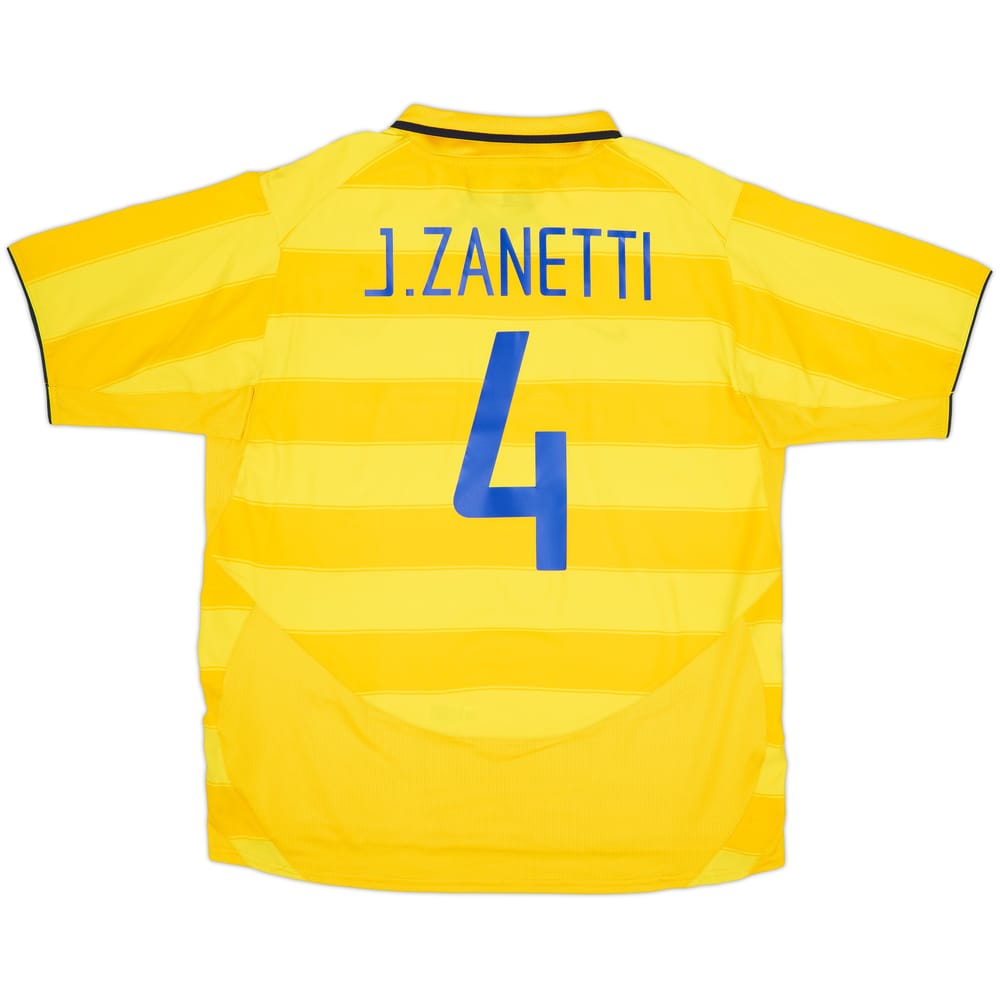2003-04 Inter Milan Away Shirt J.Zanetti #4 - 8/10 - (XL)