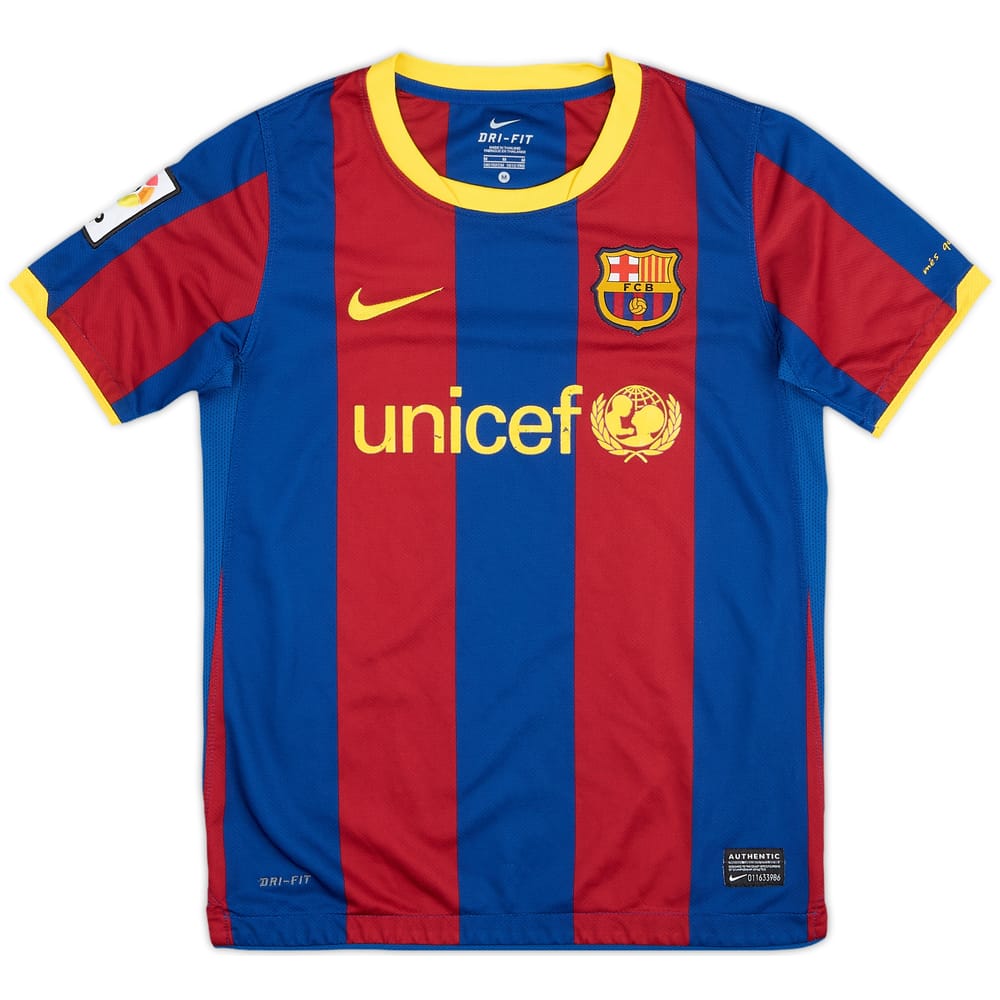 2010-11 Barcelona Home Shirt - 6/10 - (M.Boys)