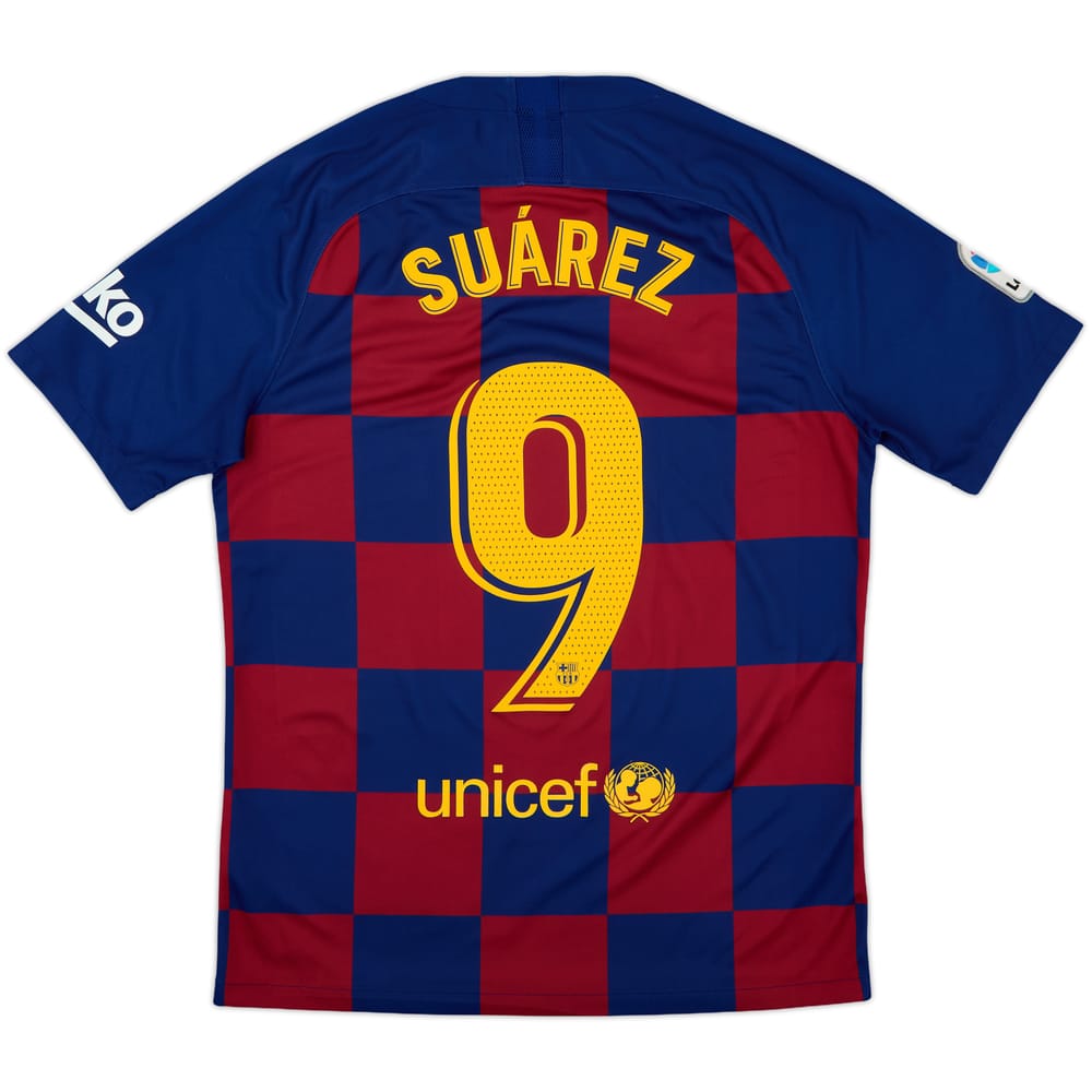 2019-20 Barcelona Home Shirt Suarez #9 - 10/10 - (M)