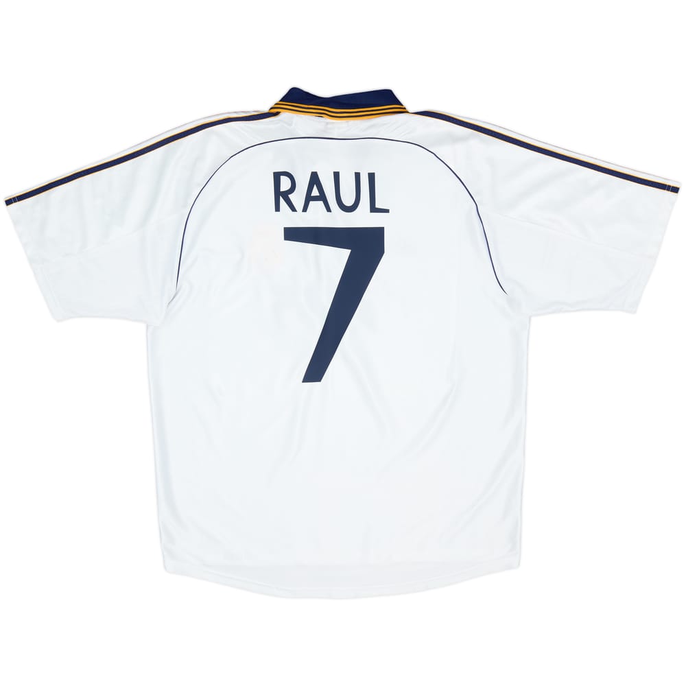 1998-00 Real Madrid Home Shirt Raul #7 - 8/10 - (XXL)