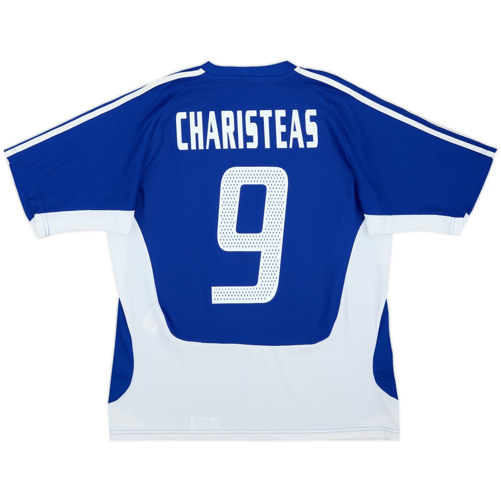 2004-06 Greece Home Shirt Charisteas #9 - 8/10 - (M)