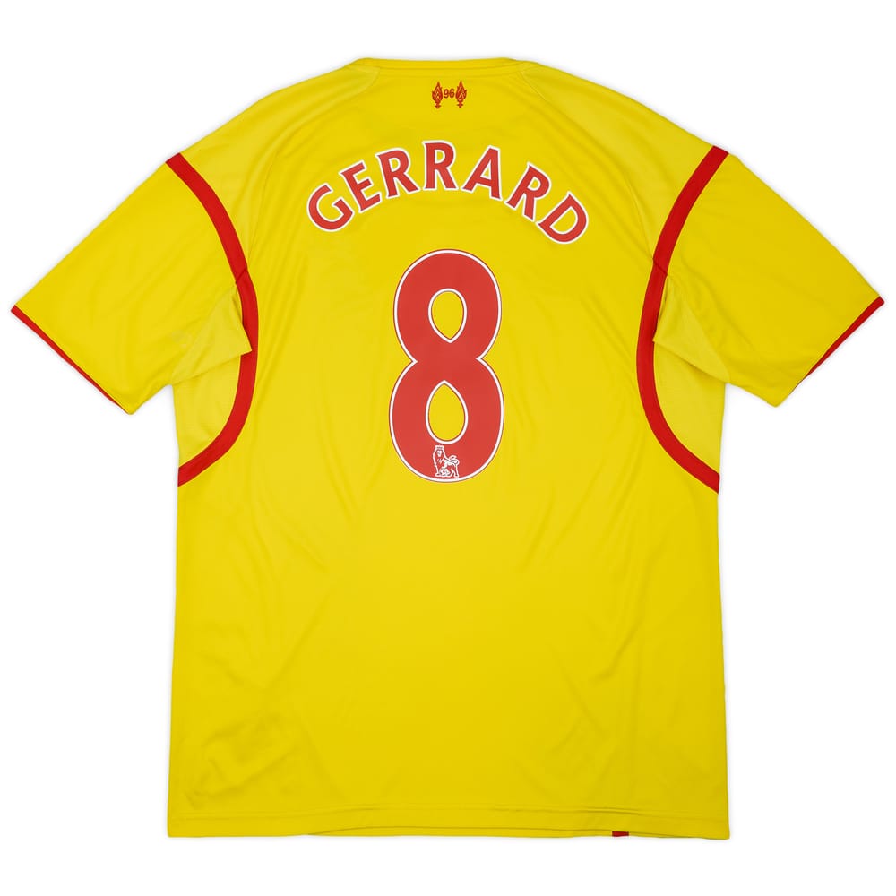 2014-15 Liverpool Away Shirt Gerrard #8 - 6/10 - (L)