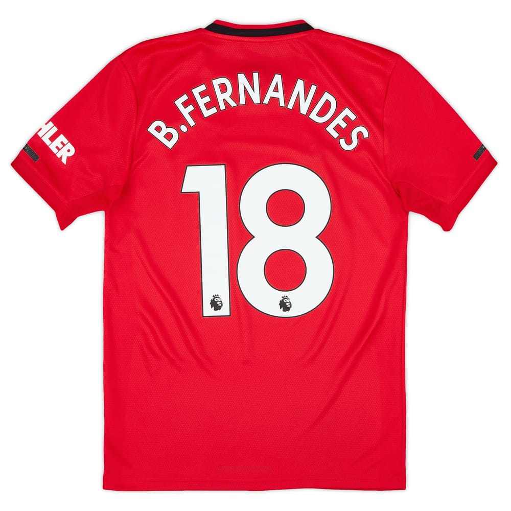 2019-20 Manchester United Home Shirt B.Fernandes #18 - 9/10 - (S)