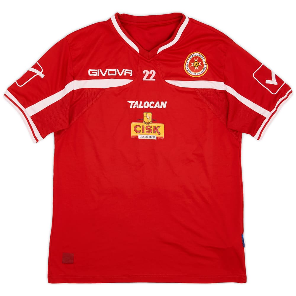 2010-12 Malta Givova Staff Issue Training Shirt #22 - 7/10 - (M)