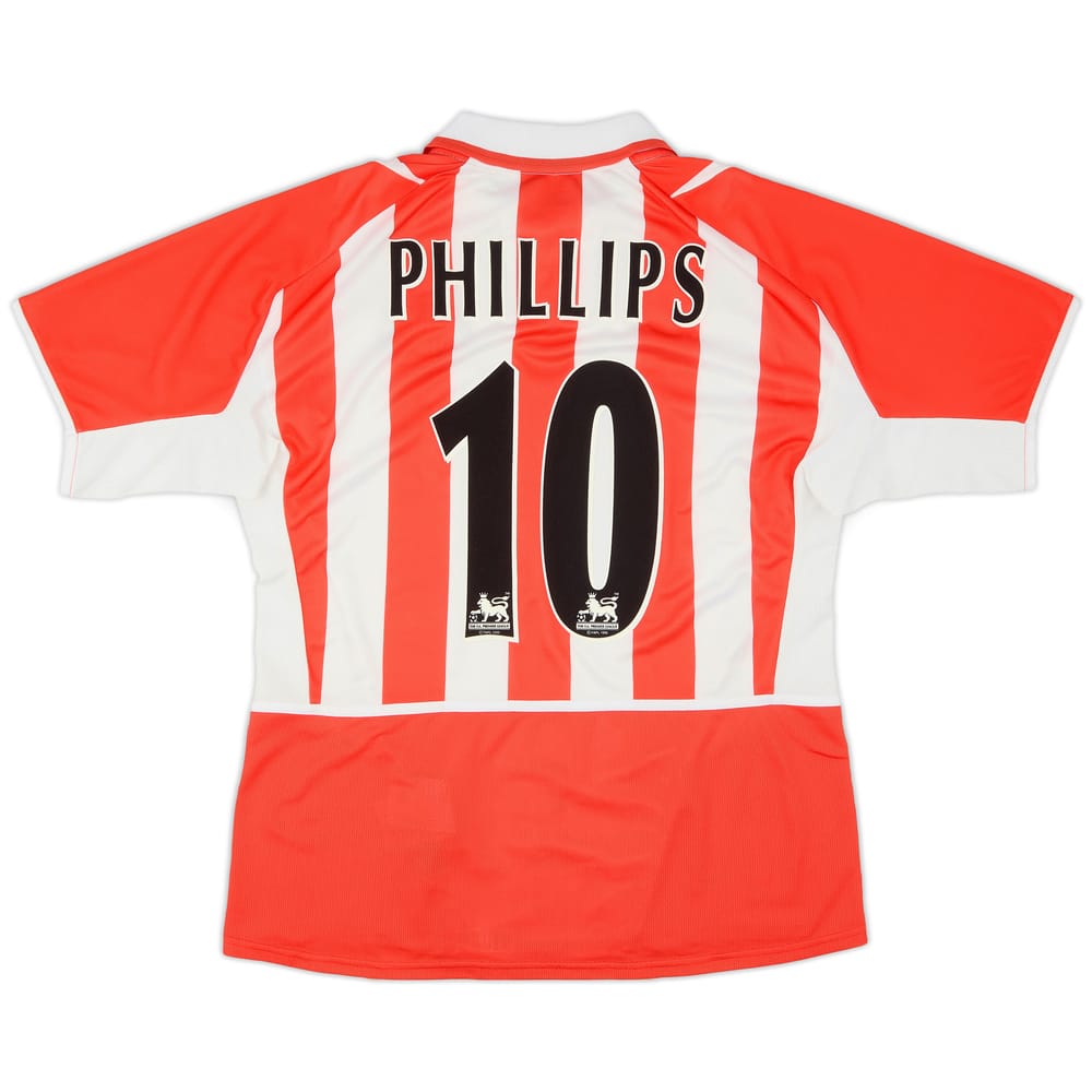 2002-04 Sunderland Home Shirt Phillips #10 - 8/10 - (M)