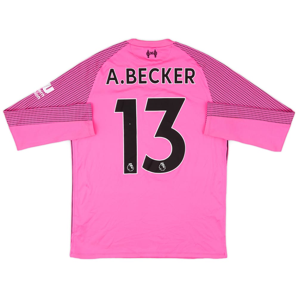 2018-19 Liverpool GK Shirt A.Becker #13 - 10/10 - (XL.Boys)