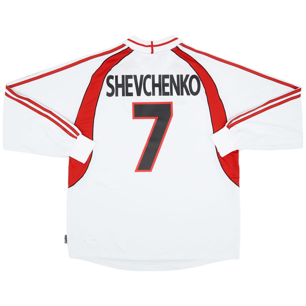 2000-02 AC Milan Away L/S Shirt Shevchenko #7 (XL)