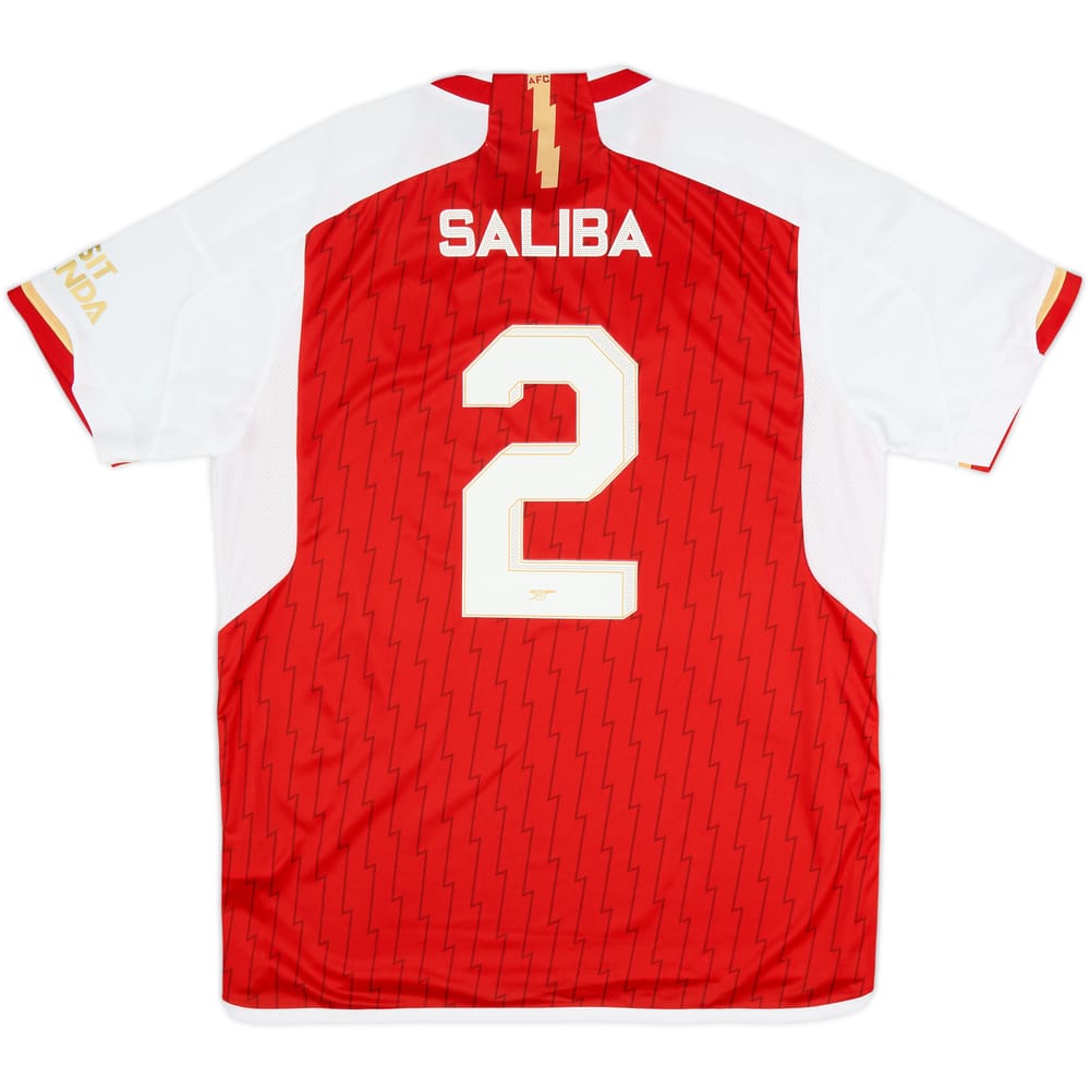 2023-24 Arsenal Home Shirt Saliba #2 (XL)