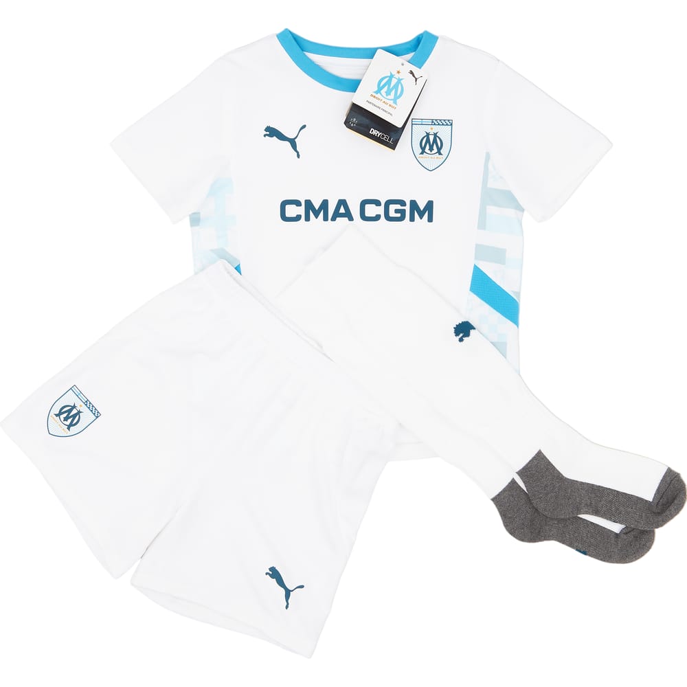 2024-25 Olympique Marseille Home Full Kit (Little Kids)