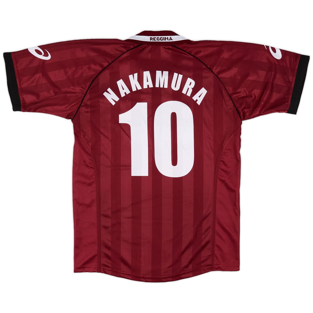 2002-03 Reggina Home Shirt Nakamura #10 - 9/10 - (L)