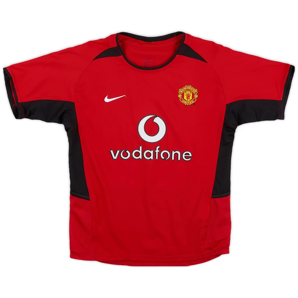 2002-04 Manchester United Home Shirt - 9/10 - (S.Boys)