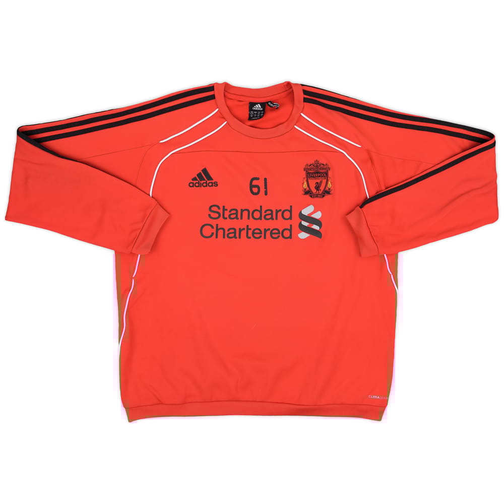 2010-11 Liverpool Player Issue adidas Sweat Top #61 - 7/10 - (L/XL)