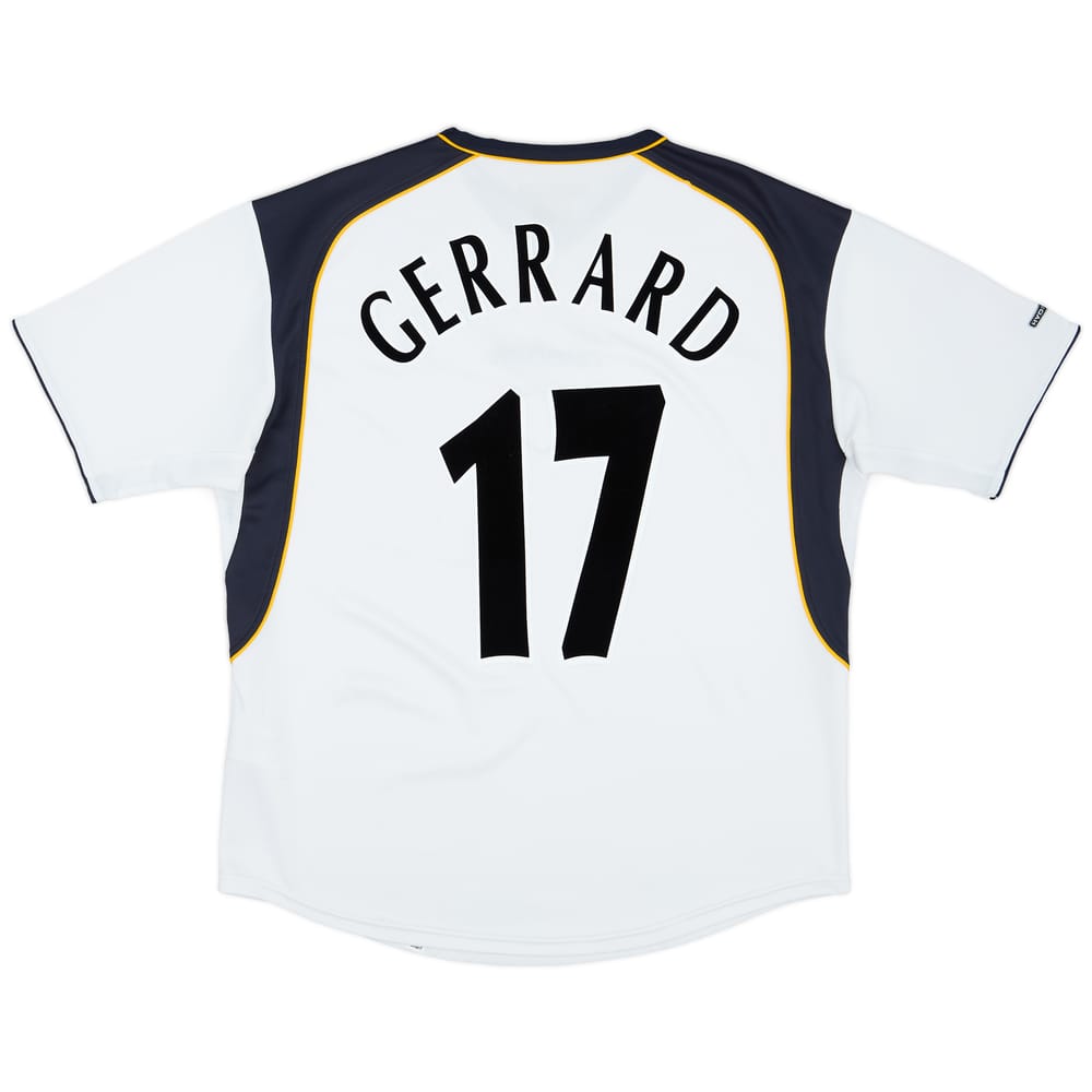 2001-03 Liverpool Away Shirt Gerrard #17 - 8/10 - (XL)