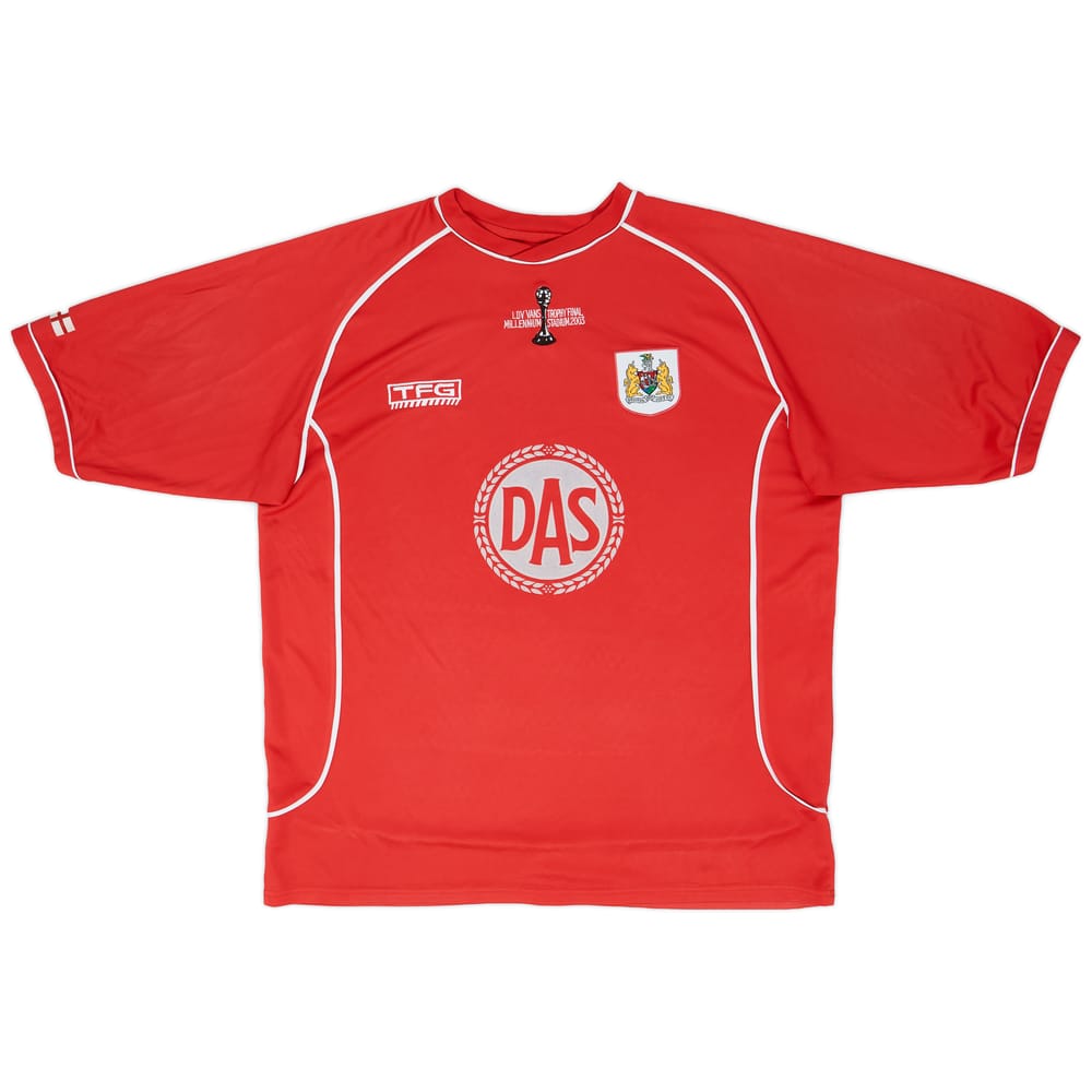2002-03 Bristol City 'LDV Vans Trophy Final' Home Shirt - 8/10 - (L)
