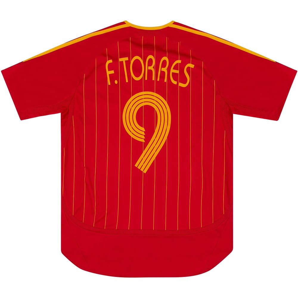 2006-08 Spain Home Shirt Torres #9 - 6/10 - (S)