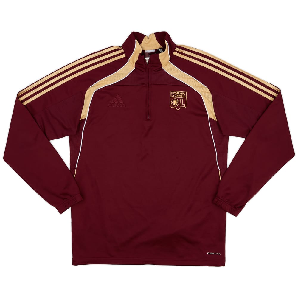 2010-11 Lyon adidas 1/4 Zip Drill Top - 8/10 - (M/L)
