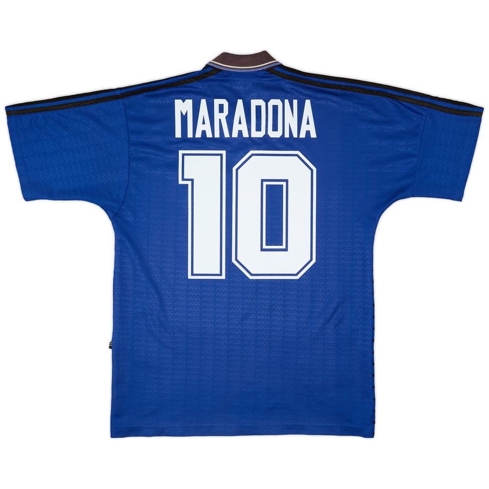 1994-97 Argentina Away Shirt Maradona #10 - 9/10 - (L)