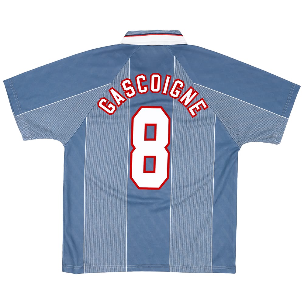 1996-97 England Away Shirt Gascoigne #8 - 9/10 - (L)